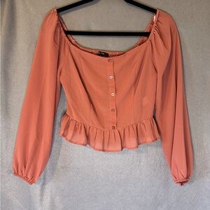 Love Tree Rose On/Off Shoulder Blouse. Excellent Condition.